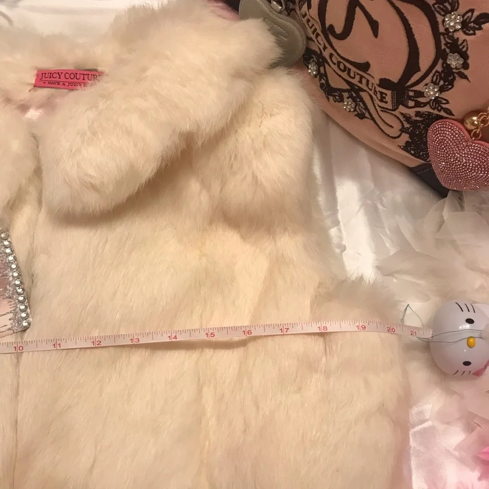 COPY - Super rare y2k 🦄juicy couture 🐰 rabbit fur caplet - Picture 13 of 15